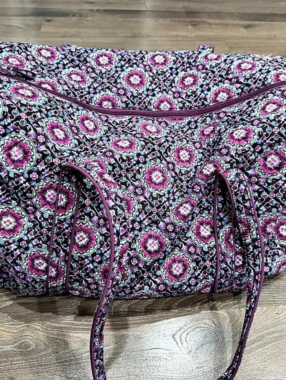 Vera Bradley Large Travel Duffel Bag Purple & Pink